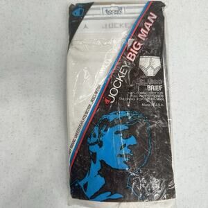 Vintage Jockey Classic Brief Cotton Mens Underwear Size 58 Sty1093 Big Man 1983
